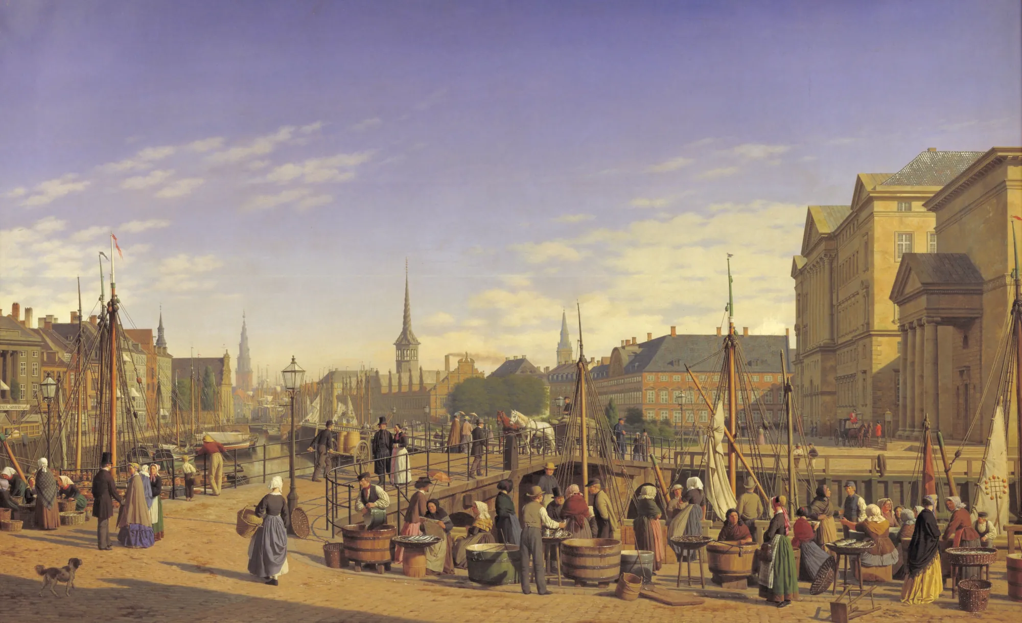 Udsigt fra Gammel Strand mod Christiansborg