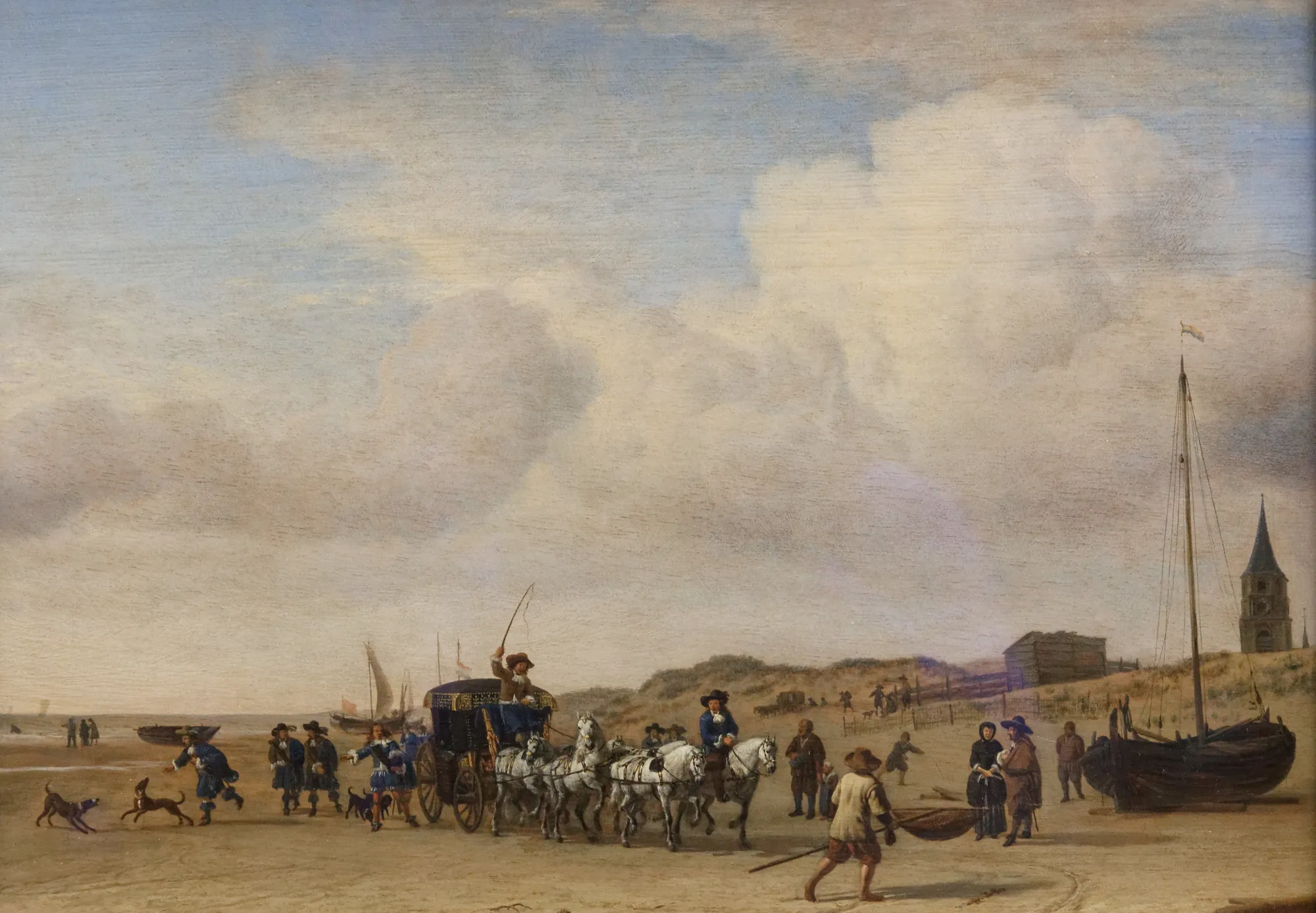 Carriage on the Beach at Scheveningen