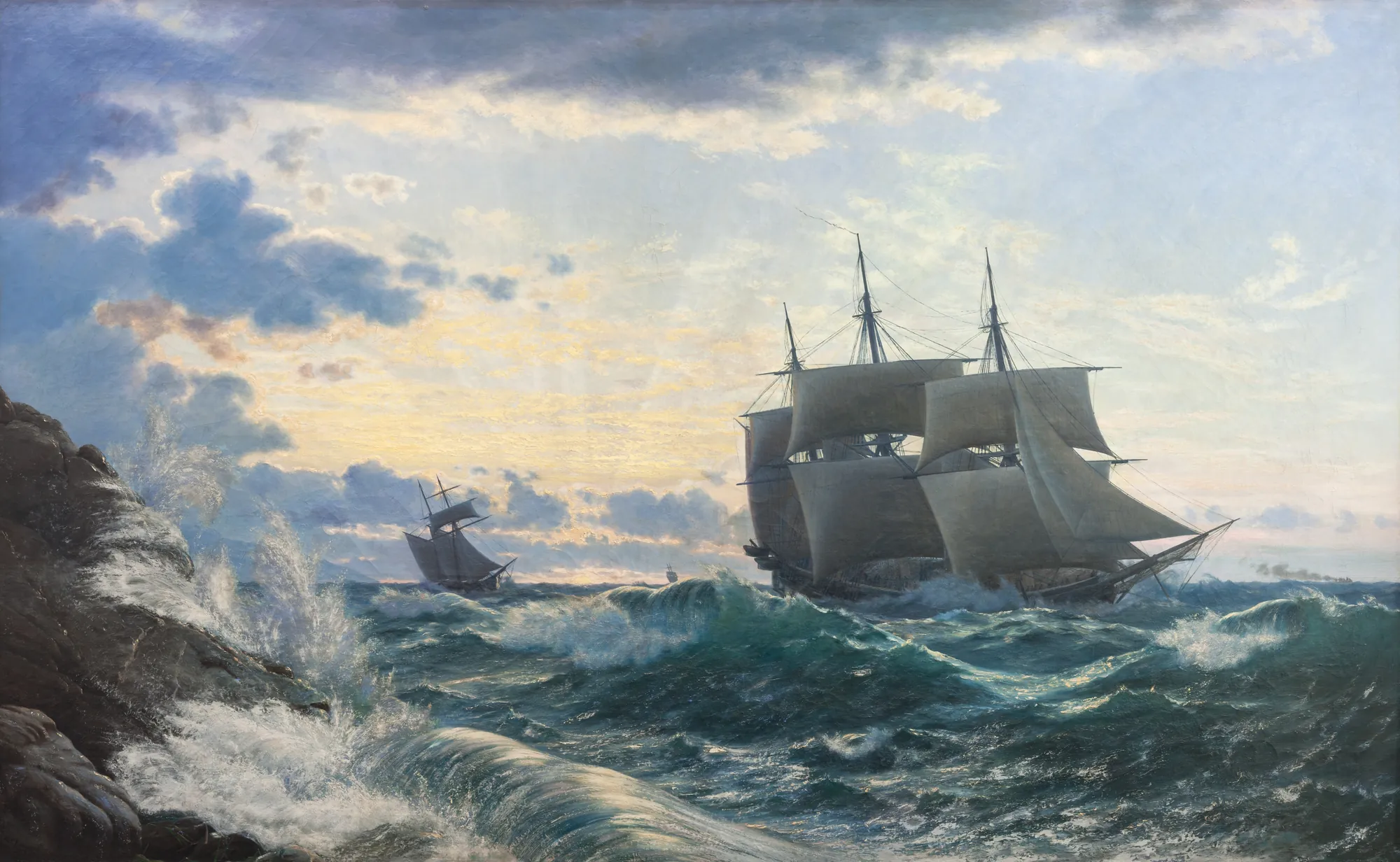 Ships Clearing the Coast the Morning After a Storm