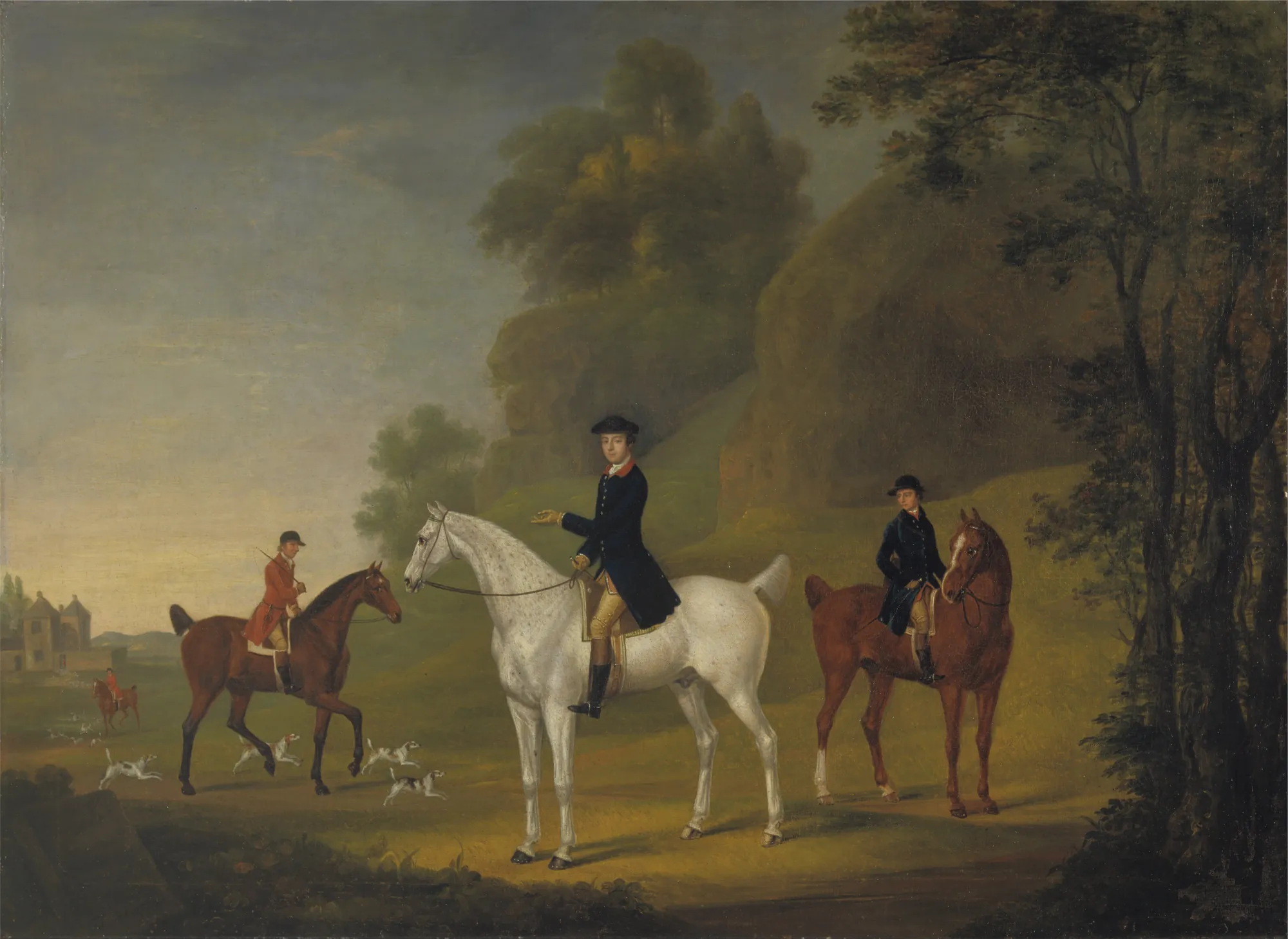 Lord Bulkeley and his Harriers