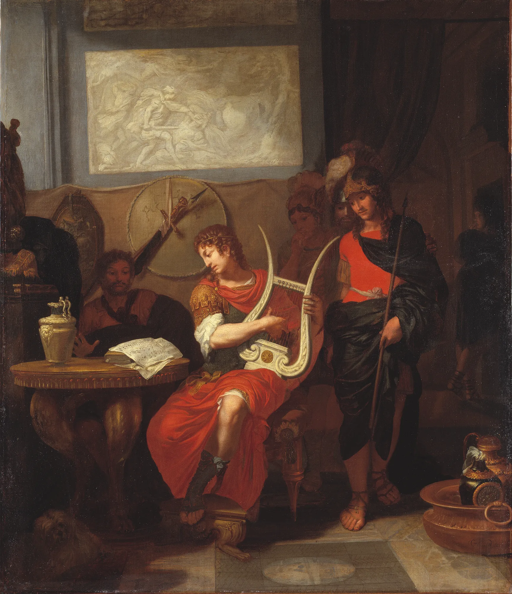 Achilles Playing the Lyre at the Arrival of the Envoys of Agamemnon