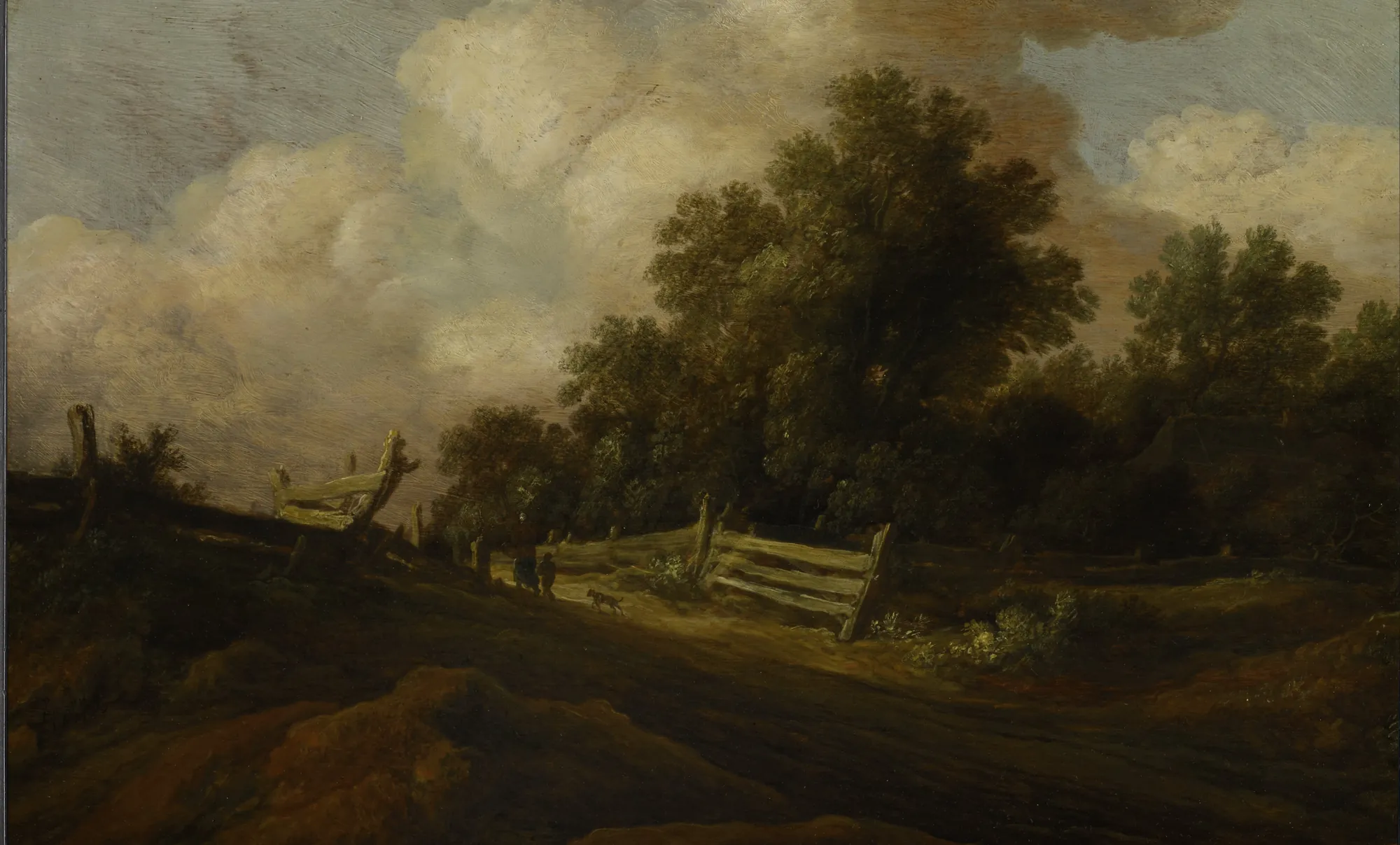 Landscape with Two Figures and a Dog