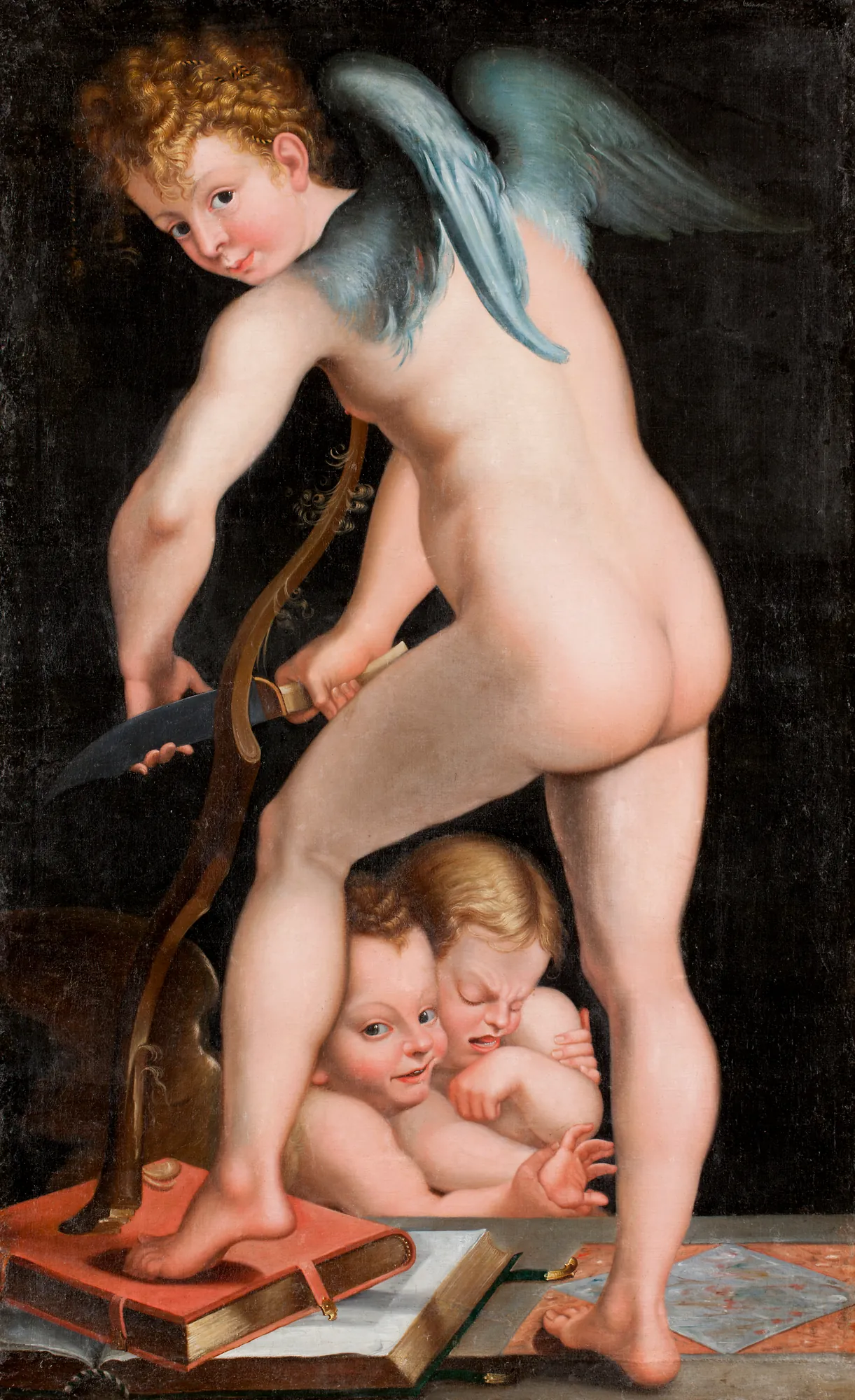 Cupid Carving His Bow (Amor täljer sin båge)