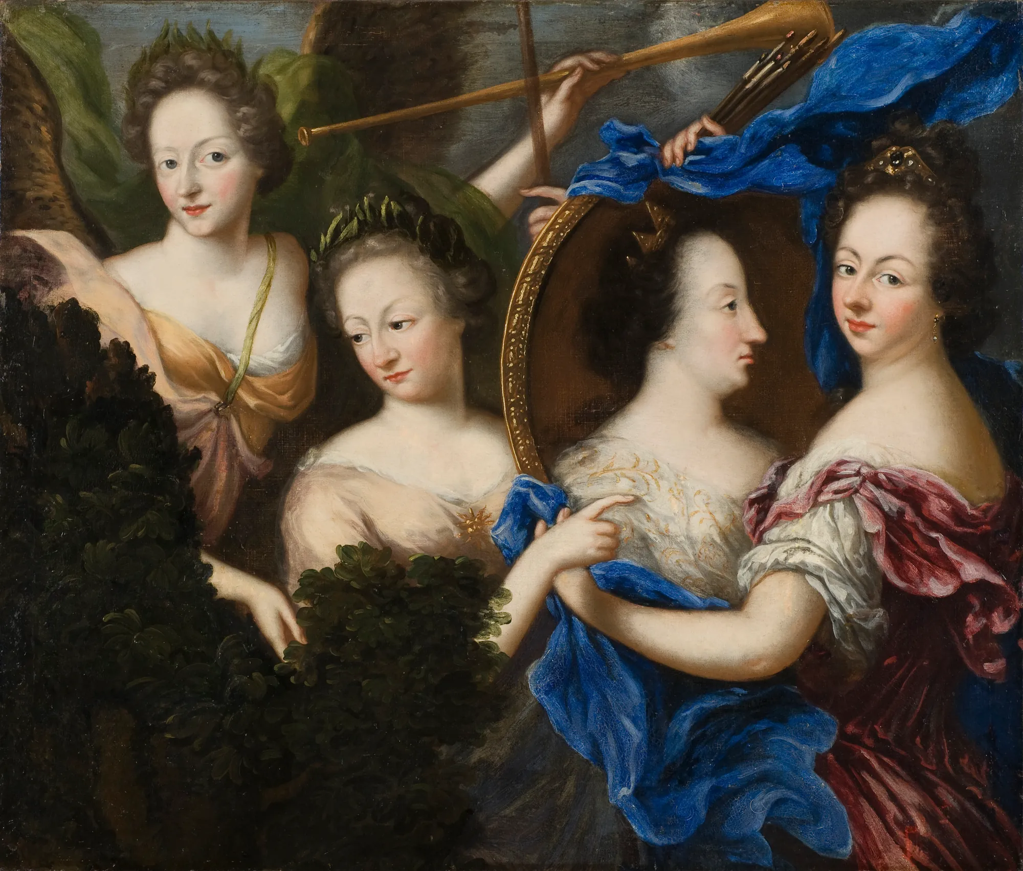 Allegory with Self-Portrait and Portrait of Ulrika Eleonora the Elder