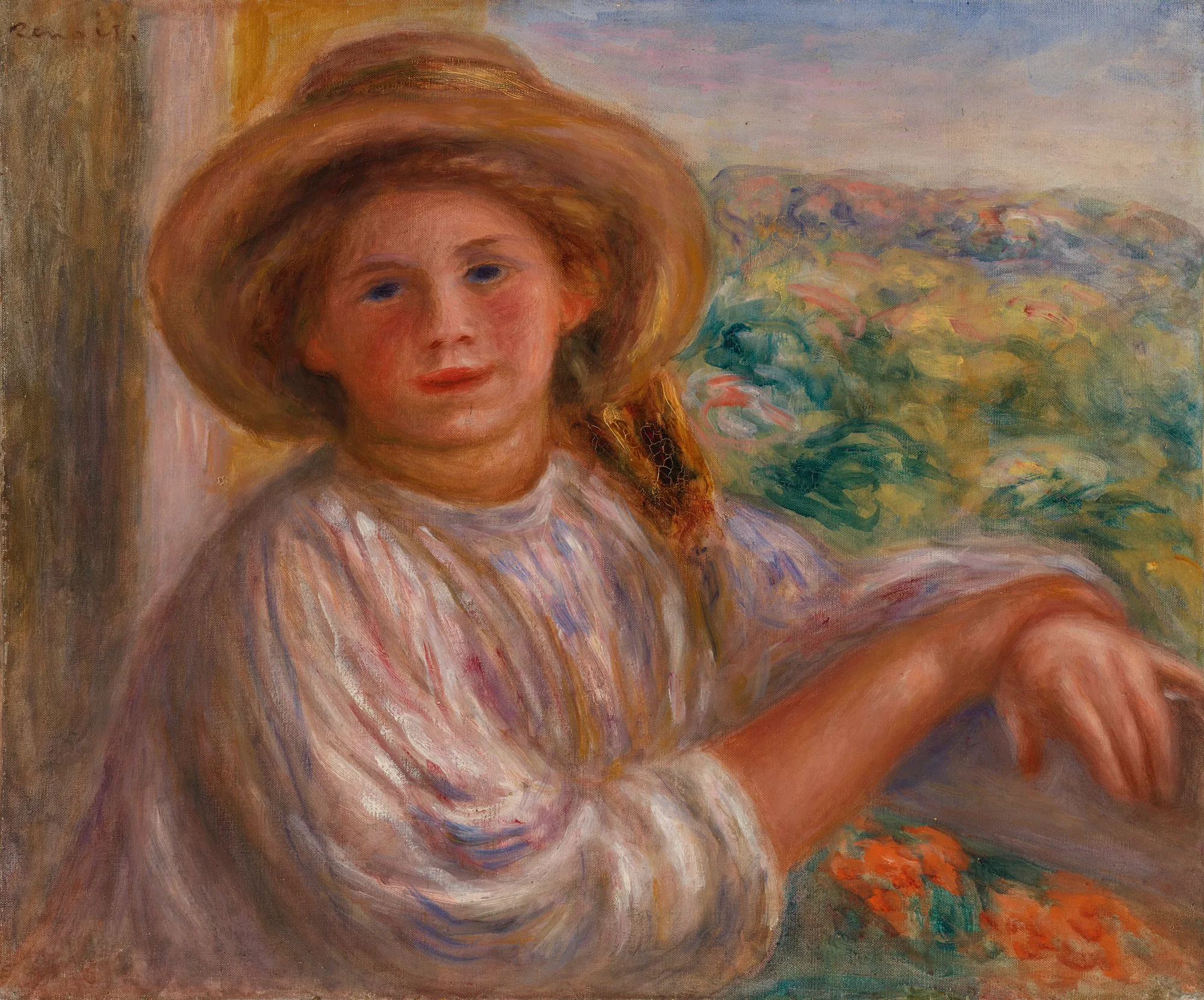 Girl on a Balcony, Cagnes (Jeune femme au balcon, Cagnes)