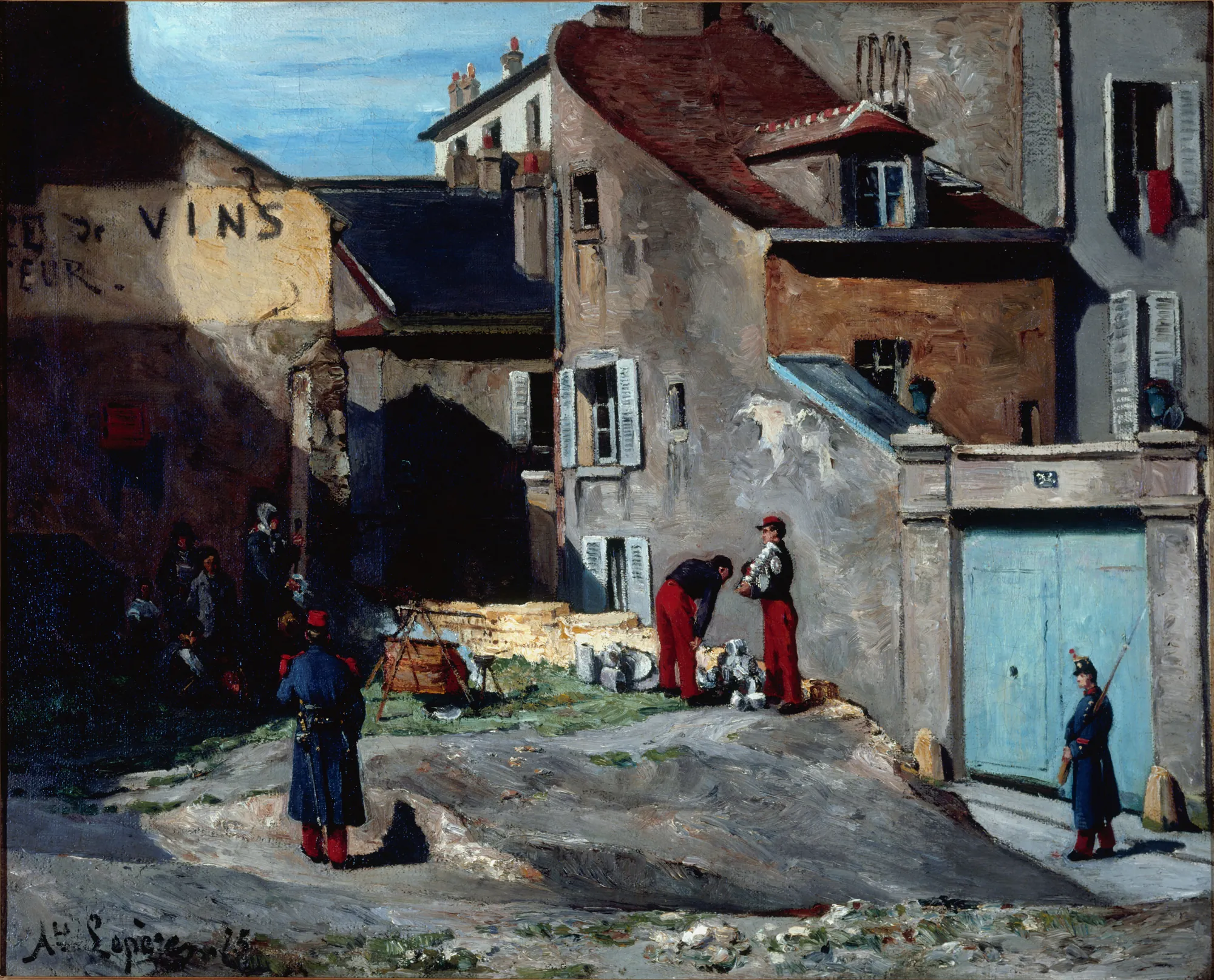 Épisode de la Commune, rue des Rosiers, à Montmartre