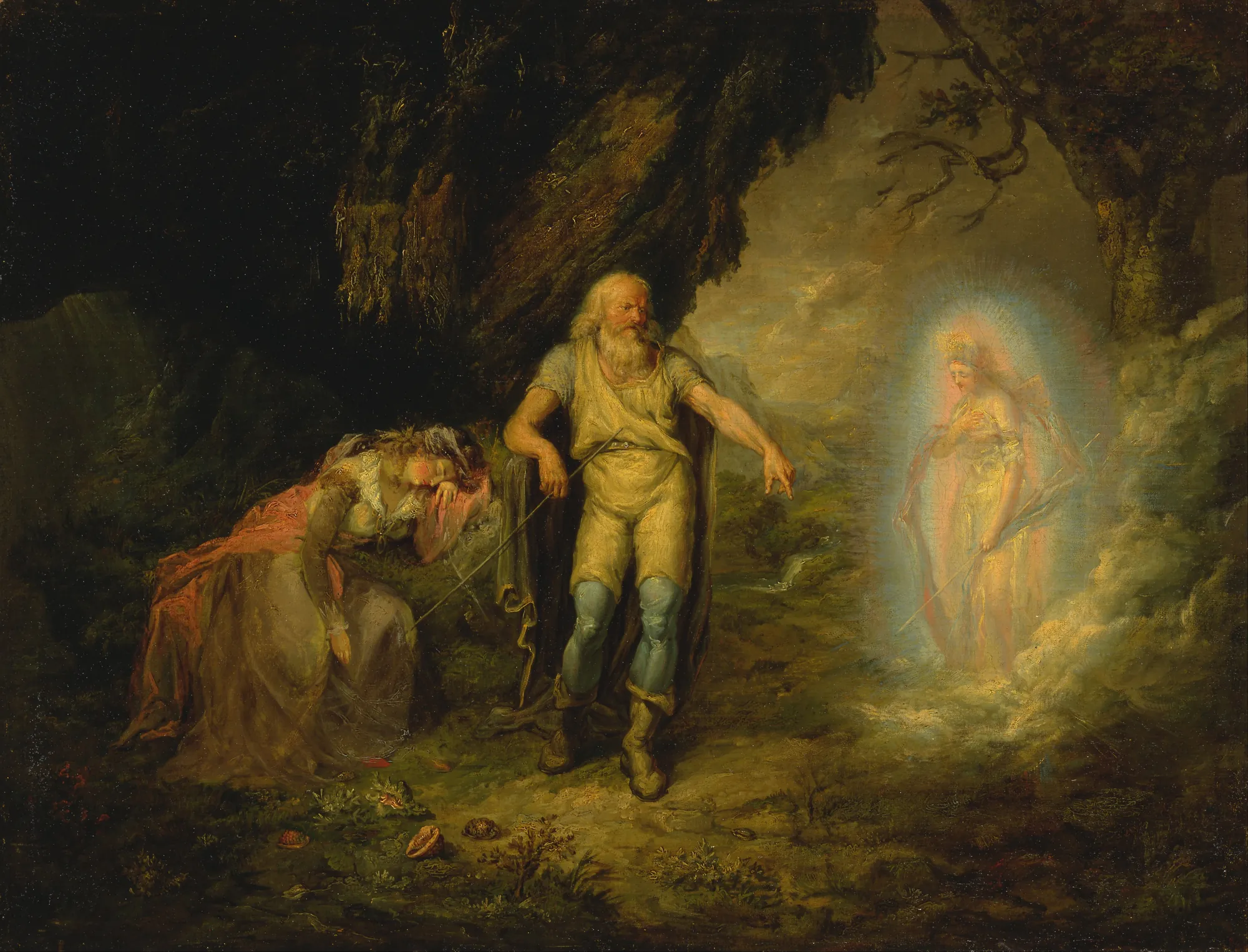 Prospero, Miranda and Ariel, from "The Tempest"