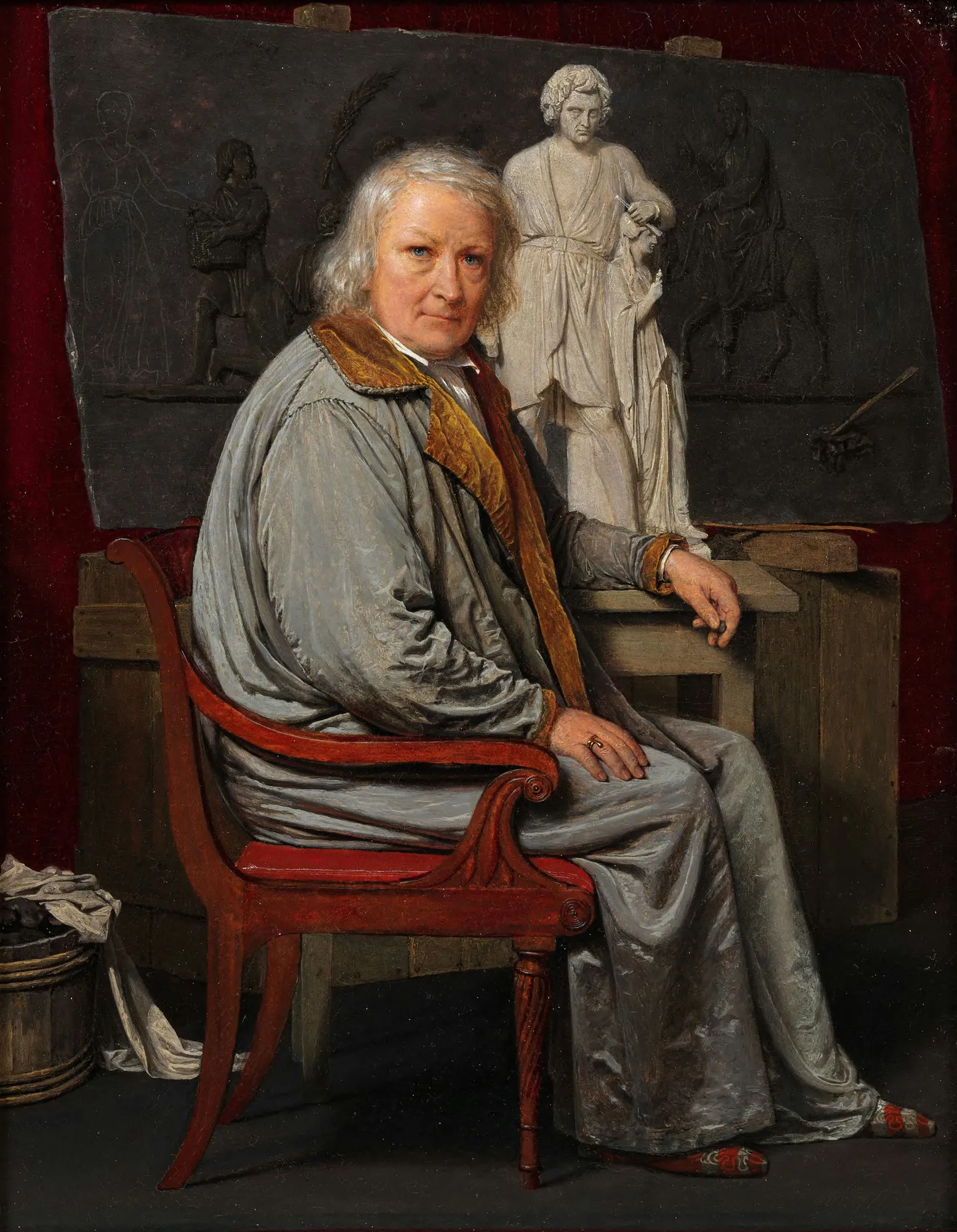 Bertel Thorvaldsen in his Studio