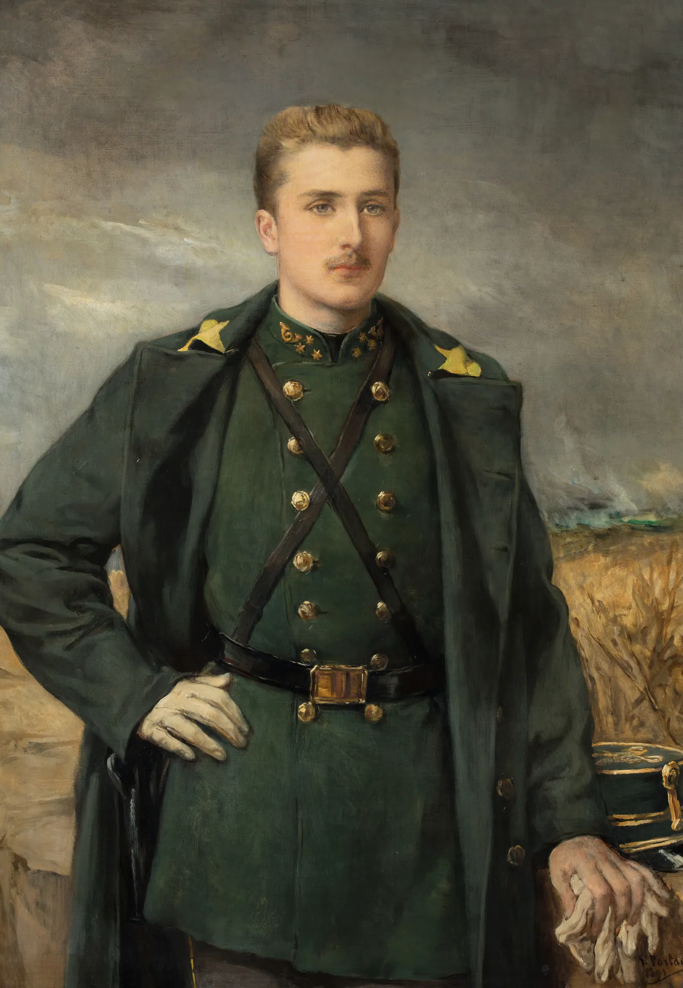 Portrait of Prince Baudouin in Rifle Uniform