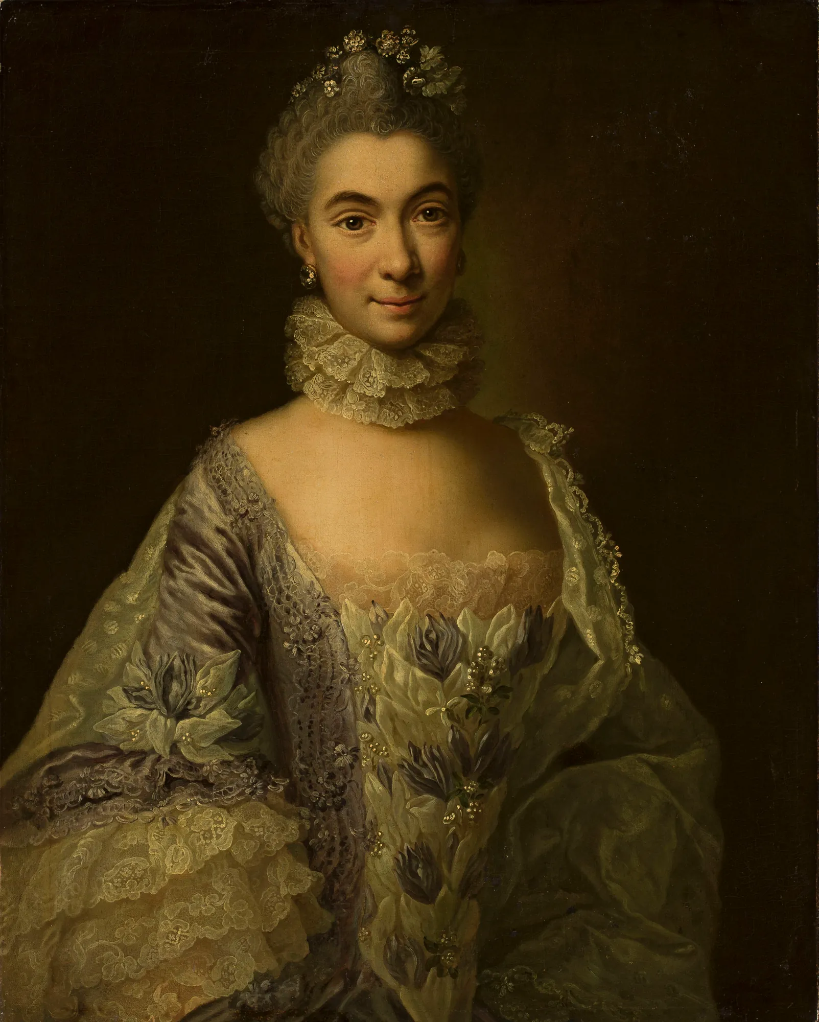 Portrait of a Lady in a Lavender Dress