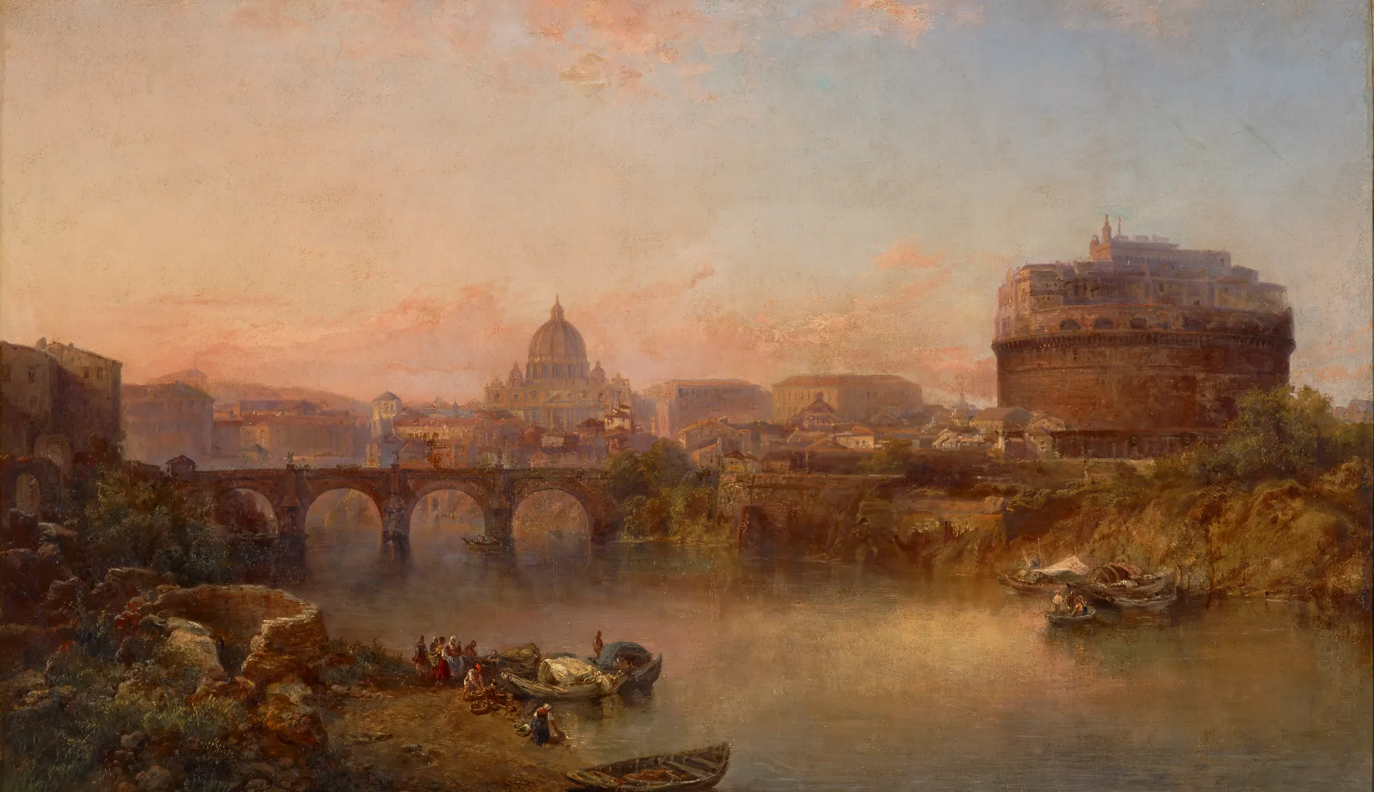 Sunset on the Tiber, Rome