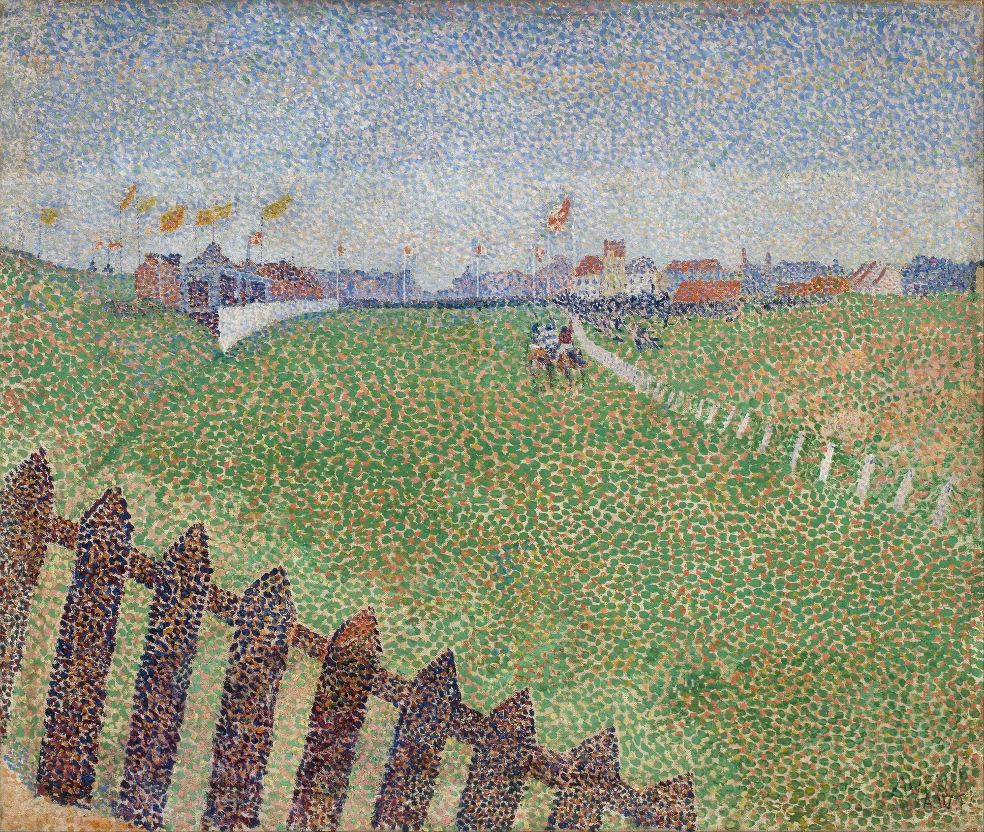 The Wellington Racecourse in Drizzle (Ostende)