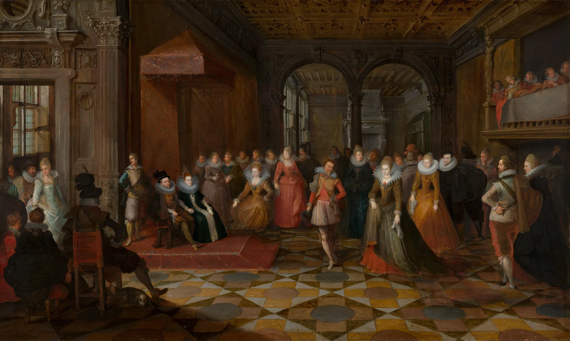 Ballroom Scene at a Court in Brussels