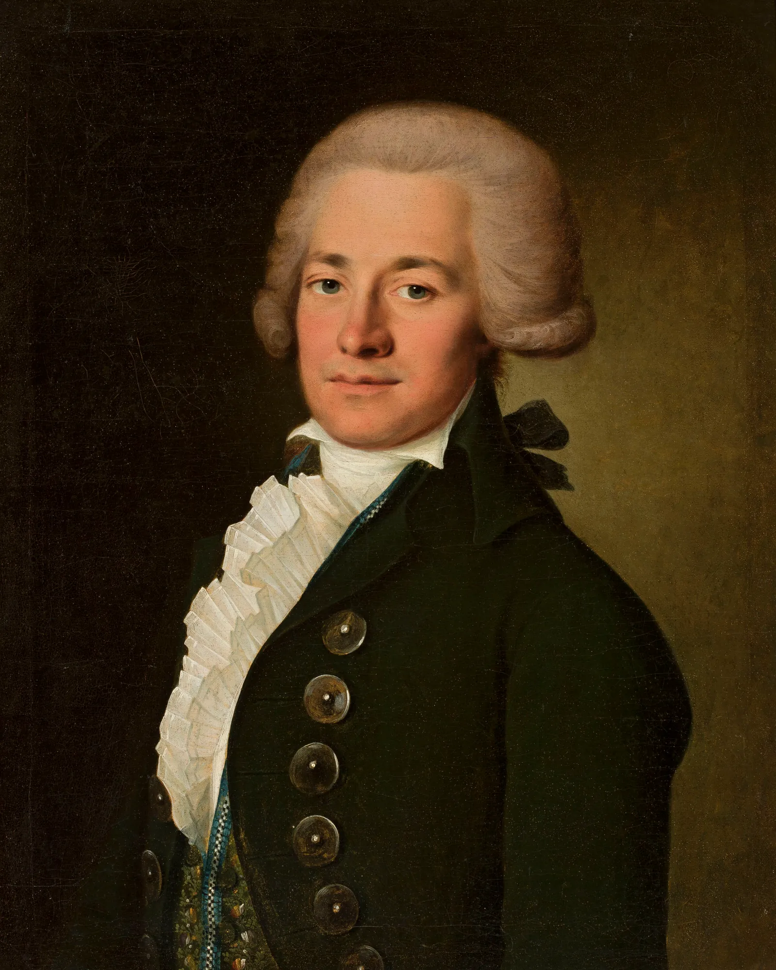 Portrait of a Young Man in a Wig en Catogan