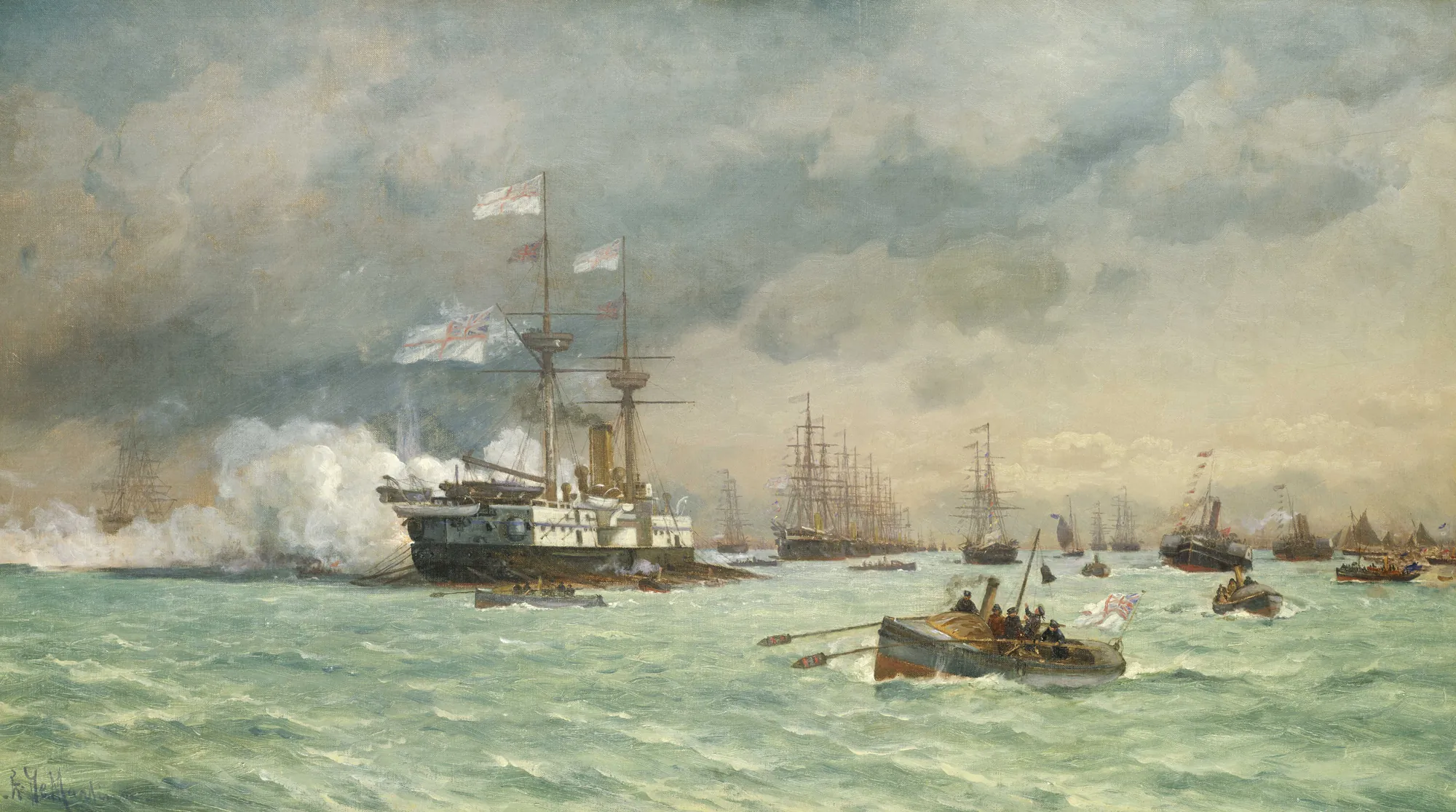 HMS 'Edinburgh' on Anti-Torpedo Exercise