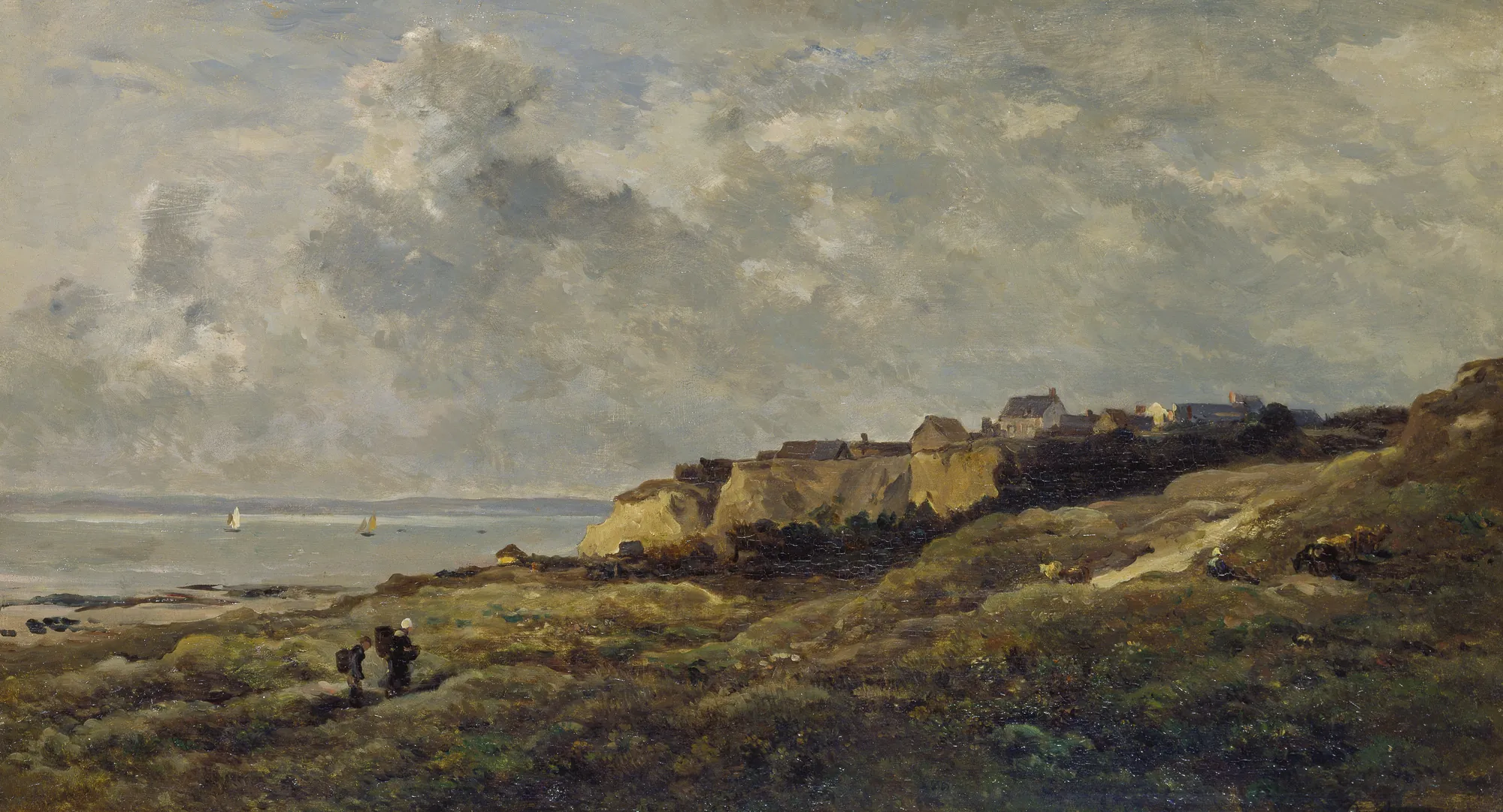 Coastal Landscape in Normandy (Villerville-sur-Mer)