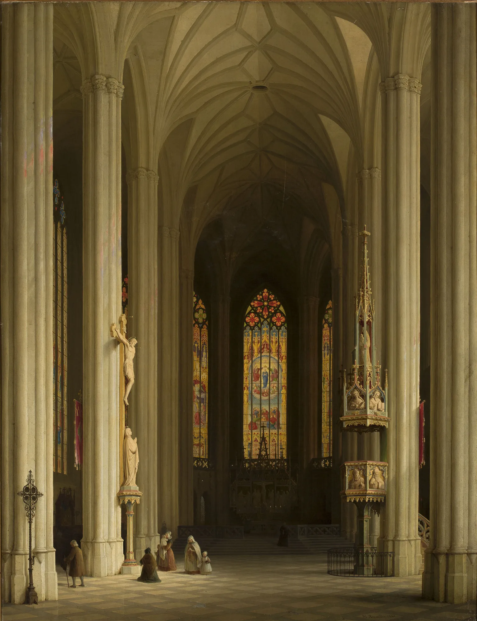 Interior of a Gothic Church
