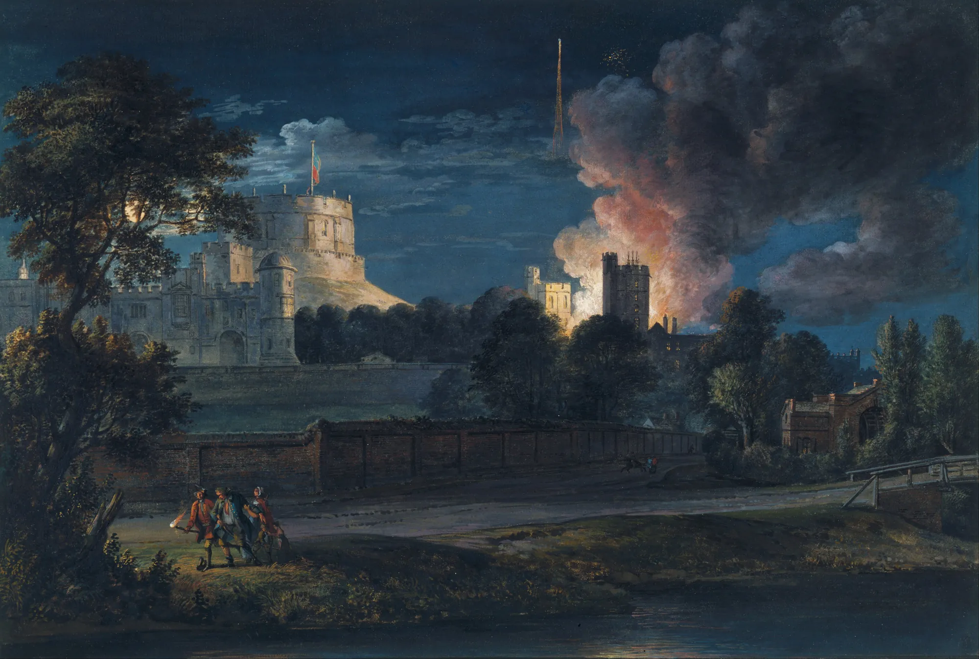Windsor Castle from Datchet Lane on a Rejoicing Night