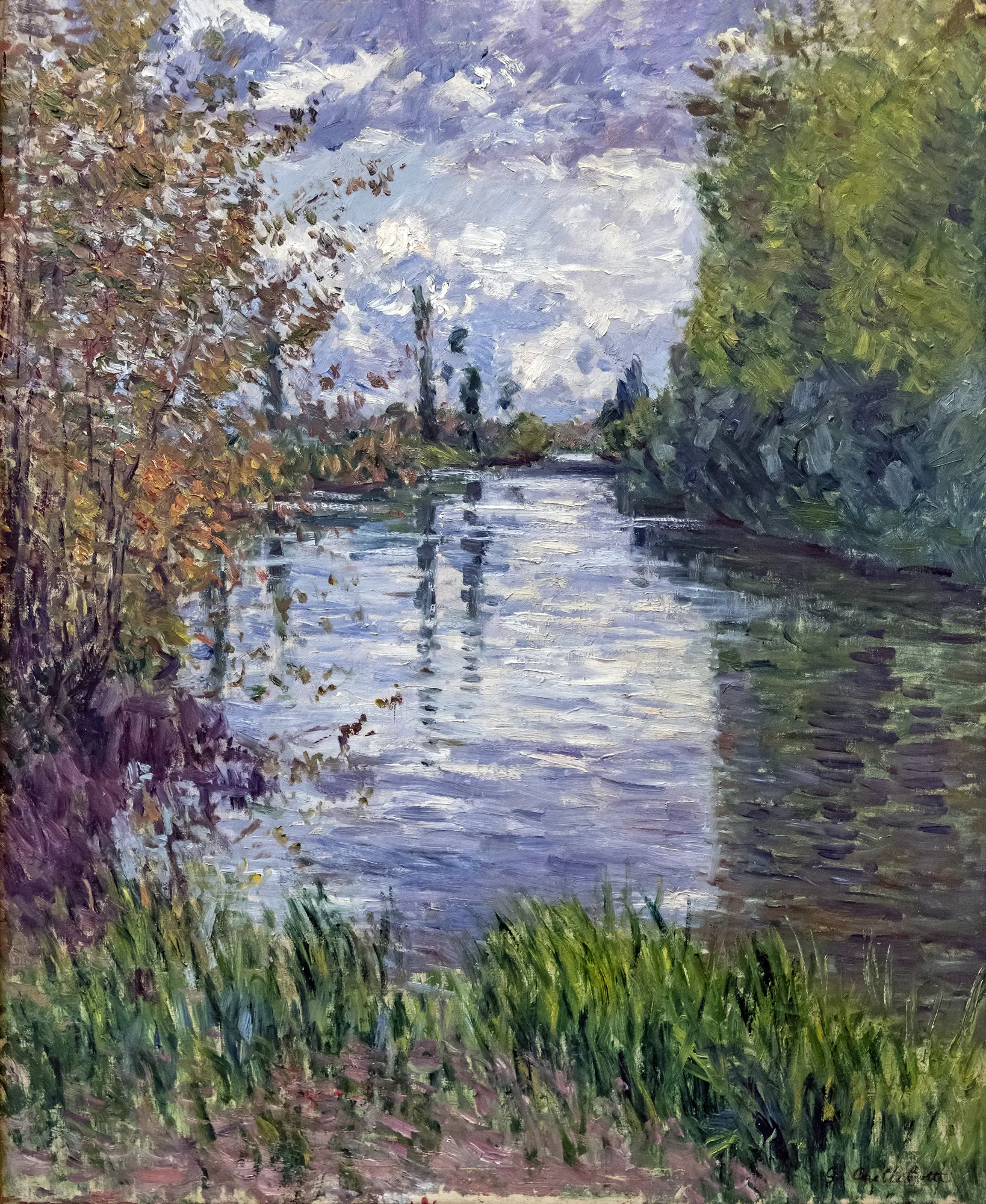 Le petit bras de la Seine en automne